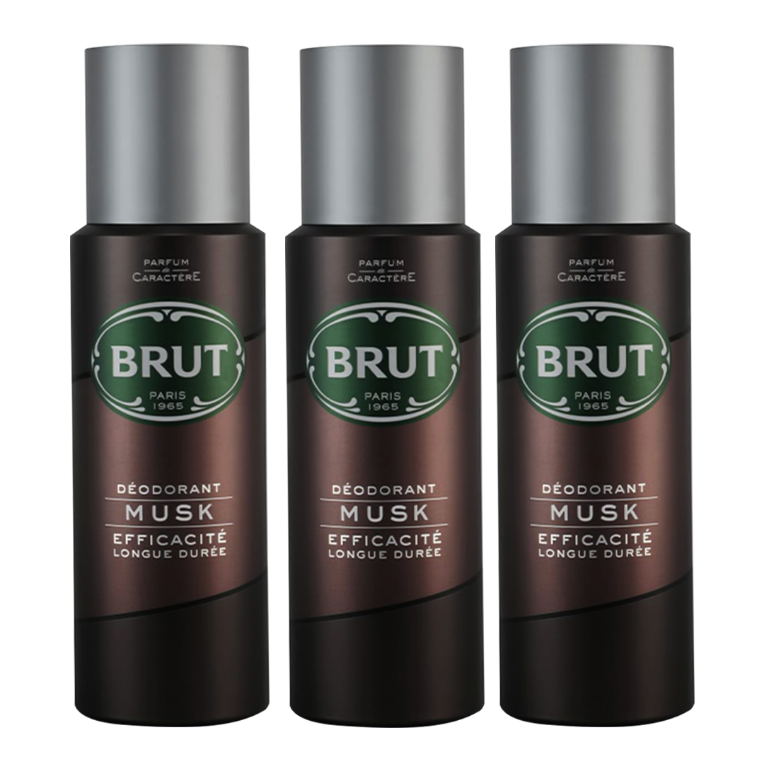 Brut Musk Spray Deodorant For Him - Pack Of 3