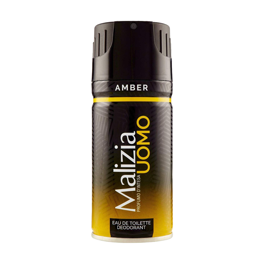 Malizia Uomo Amber Eau De Toilette Deodorant Pour Homme - 150ml