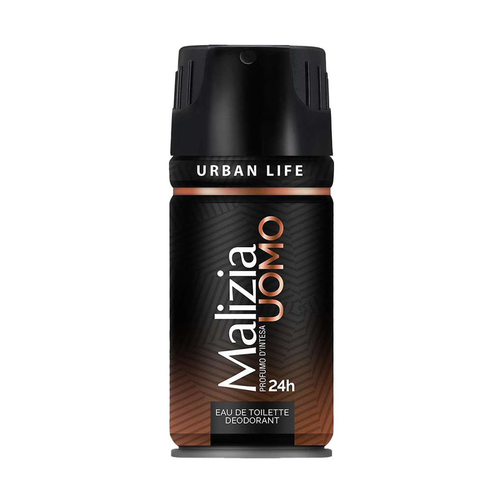 Malizia Uomo Urban Life Eau De Toilette Deodorant Pour Homme - 150ml
