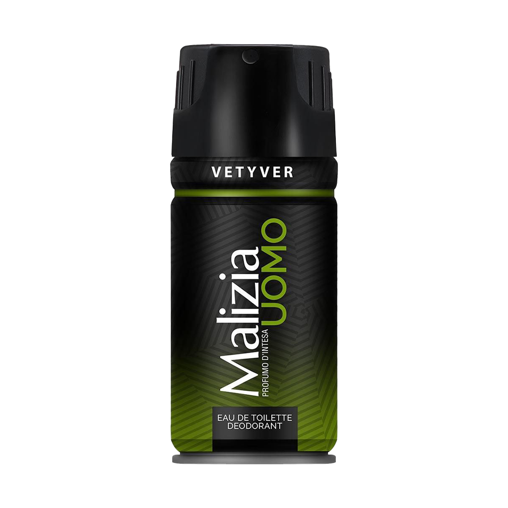Malizia Uomo Vetyver Eau De Toilette Deodorant Pour Homme - 200ml
